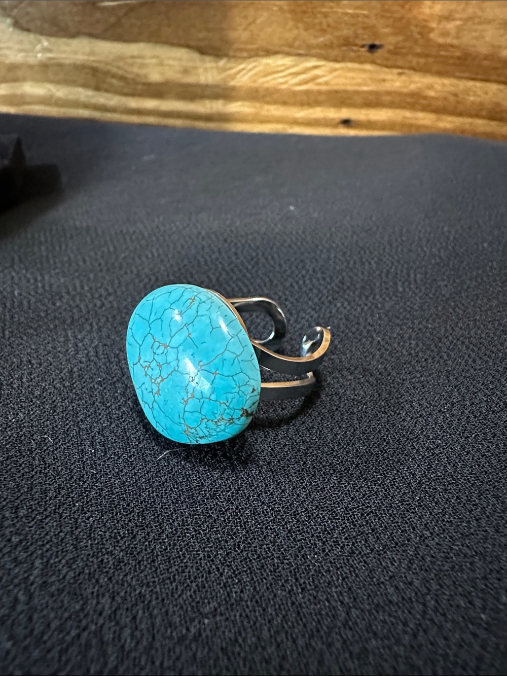 Plunder Turquoise Oval Statement Ring